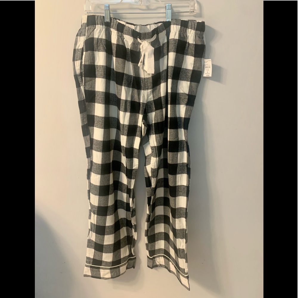 Lands’ End Plaid Flannel Pajama Pants